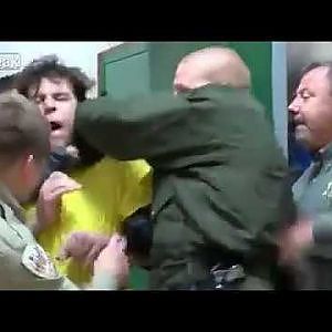 Inmate Headbutts Deputy (Nose broken) - YouTube